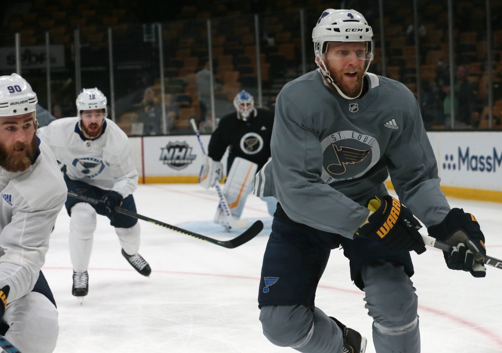 Blues practice at the TD Garden